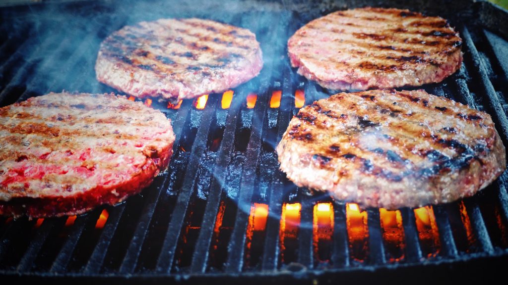 Is red meat ok to eat hamburger grill